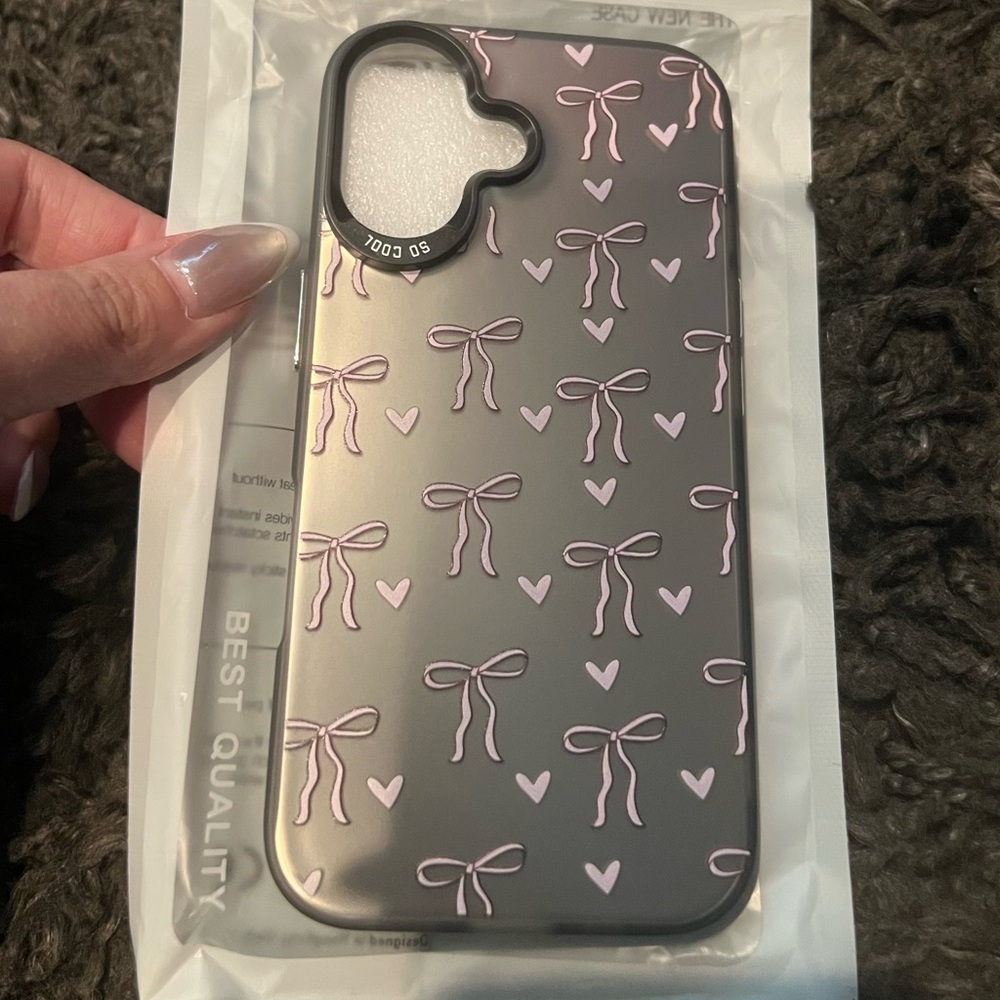 NEW HAND&CRAFT iPhone 16 Case - Cute Bow Coquette Aesthetic